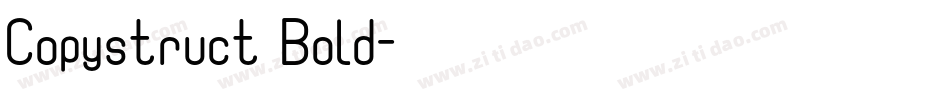 Copystruct Bold字体转换